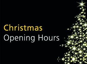 Christmas and New Year opening hours...